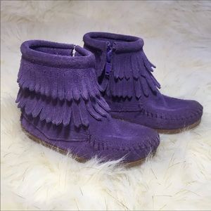 Toddler Minnetonka Double Fringe Boots